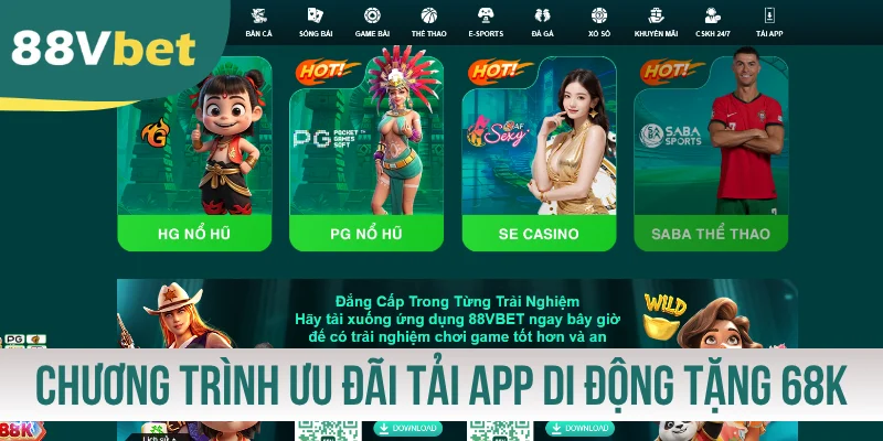 Chương trình ưu đãi tải app di động tặng đến 68K