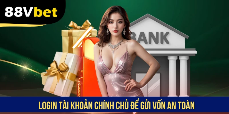 Login tài khoản chính chủ để gửi vốn an toàn