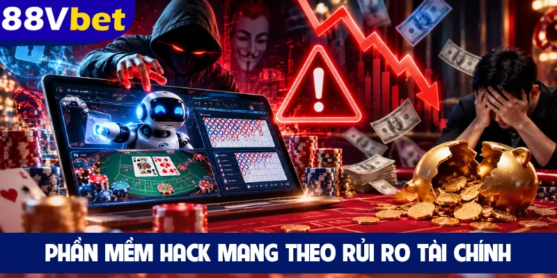 Phần mềm hack mang theo rủi ro tài chính